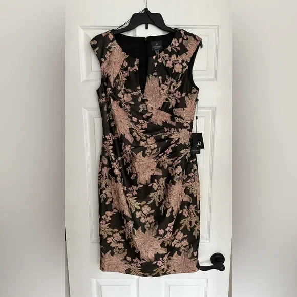 Adrianna Papell Dresses | Adrianna Papell Chocolate Embroidered Dress | Color: Brown | Size: 10 | Marleedel's Closet Adrianna Papell Dresses | Adrianna Papell Chocolate Embroidered Dress | Color: Brown | Size: 10 | Marleedel's Closet
